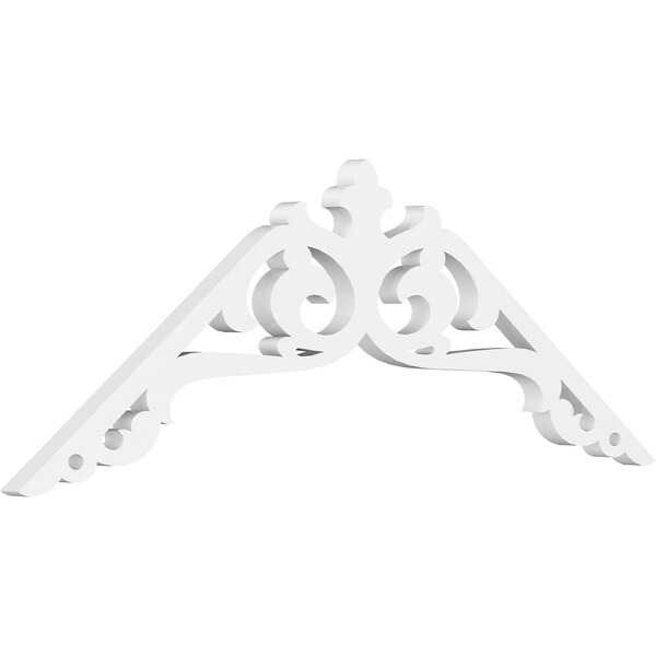 Ekena Millwork Pitch Amber Architectural Grade PVC Gable Pediment, 36"W x 13 1/2"H x 1"P (9/12) GPP036X014X100AMB - main